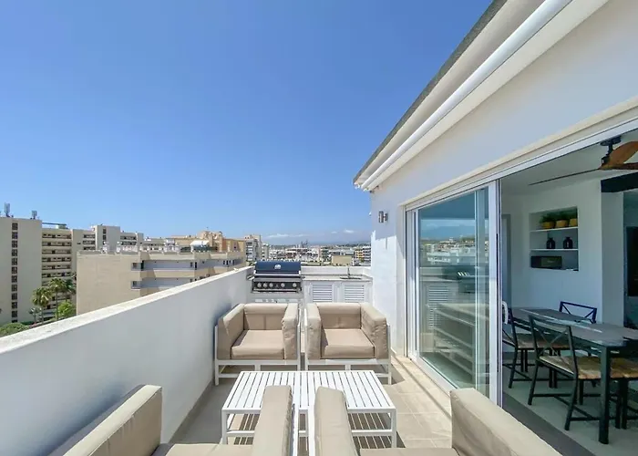 شقة Pablo Casals Penthouse Sea Views Bbq ماربيا